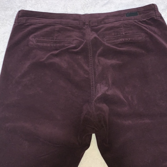 Kut from the Kloth Velveteen trouser velvet purple plum pants size 16 - Picture 10 of 16